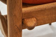 Guillerme et Chambron Set of Four Charlotte Oak Dining Chairs by Guillerme et Chambron France 1960s - 4410517