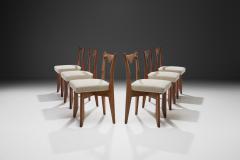 Guillerme et Chambron Set of Six Dining Chairs by Guillerme et Chambron France 1960s - 4400555