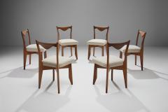Guillerme et Chambron Set of Six Dining Chairs by Guillerme et Chambron France 1960s - 4400562