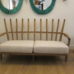 Guillerme et Chambron Single Oak Sofa by Guillerme et Chambron France 1960 - 2843246