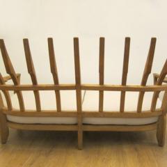 Guillerme et Chambron Single Oak Sofa by Guillerme et Chambron France 1960 - 2843308