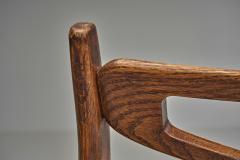 Guillerme et Chambron Six Dining Chairs by Guillerme et Chambron for Votre Maison France Mid 20th C - 4697228