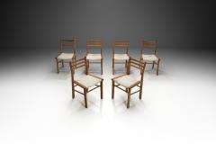 Guillerme et Chambron Six Dining Chairs by Guillerme et Chambron for Votre Maison France ca 1960s - 3986931