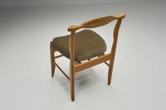 Guillerme et Chambron Six Guillerme et Chambron Fumay Dining Chairs for Votre Maison France 1960s - 4543426