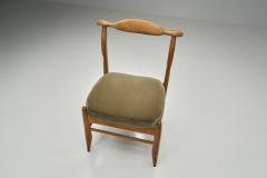 Guillerme et Chambron Six Guillerme et Chambron Fumay Dining Chairs for Votre Maison France 1960s - 4543427
