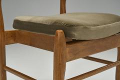 Guillerme et Chambron Six Guillerme et Chambron Fumay Dining Chairs for Votre Maison France 1960s - 4543431