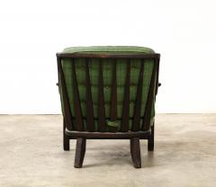 Guillerme et Chambron Stained Elm Gregoire Armchair by Guillerme et Chambron France c 1960 - 3418208