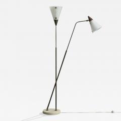 Guiseppe Ostuni Guiseppe Ostuni Floor Lamp with Brass Marble and Acrylic Italy 1950s - 4777113