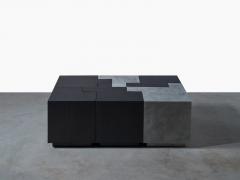 Gulla Jonsdottir Zinc and Blackened Oak Puzzle Table 2023 - 4024542
