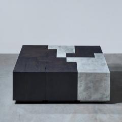 Gulla Jonsdottir Zinc and Blackened Oak Puzzle Table 2023 - 4024552