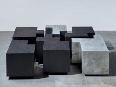 Gulla Jonsdottir Zinc and Blackened Oak Puzzle Table 2023 - 4024565