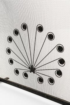 Gunnar Ander Fire Screen in Metal by Gunnar Ander 1960s - 4565010