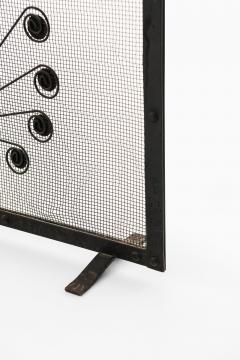 Gunnar Ander Fire Screen in Metal by Gunnar Ander 1960s - 4565011