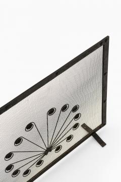 Gunnar Ander Fire Screen in Metal by Gunnar Ander 1960s - 4565013