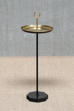 Gunnar Ander Gunnar Ander Side Drinks Table in Brass and Black Granite Ystad Metall 1950s - 4597985