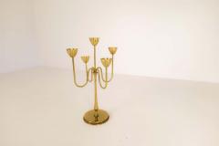 Gunnar Ander Midcentury Candelabra Brass Ystad Metall Sweden Gunnar Ander 1960s - 2427190