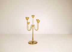 Gunnar Ander Midcentury Candelabra Brass Ystad Metall Sweden Gunnar Ander 1960s - 2427193