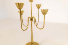 Gunnar Ander Midcentury Candelabra Brass Ystad Metall Sweden Gunnar Ander 1960s - 2427206