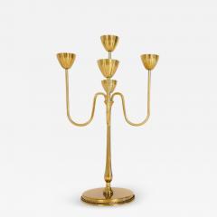 Gunnar Ander Midcentury Candelabra Brass Ystad Metall Sweden Gunnar Ander 1960s - 2429584