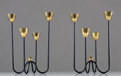 Gunnar Ander Pair of Candelabra by Gunnar Ander for Ystad Metall - 847261