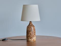 Gunnar Borg Gunnar Borg Glazed Stoneware Table Lamp H gan s Sweden 1960s - 3394696