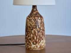 Gunnar Borg Gunnar Borg Glazed Stoneware Table Lamp H gan s Sweden 1960s - 3394699