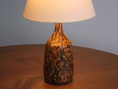 Gunnar Borg Pair of Gunnar Borg Glazed Stoneware Table Lamps H gan s Sweden 1960s - 3385441