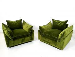 Gunnar Gravesen Pair of Green Armchairs Cado by Gunnar Gravesen and David Lewis Divano for ICF - 4502427