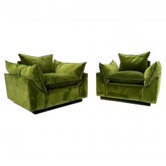 Gunnar Gravesen Pair of Green Armchairs Cado by Gunnar Gravesen and David Lewis Divano for ICF - 4502428