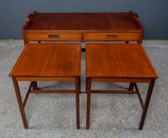 Gunnar Myrstrand Sven Engstr m Mystrand Engstr m Teakwood Nesting Tables 1950s Sweden - 2437255