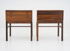 Gunnar Myrstrand Sven Engstr m Scandinavian Mid Century Bedside Tables in Rosewood Model Casino 1960s - 3102518