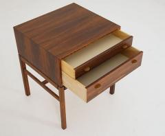 Gunnar Myrstrand Sven Engstr m Scandinavian Mid Century Bedside Tables in Rosewood Model Casino 1960s - 3102523