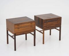 Gunnar Myrstrand Sven Engstr m Scandinavian Mid Century Bedside Tables in Rosewood Model Casino 1960s - 3102533