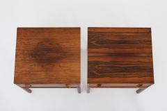 Gunnar Myrstrand Sven Engstr m Scandinavian Midcentury Bedside Tables in Rosewood Model Casino 1960s - 1619920