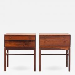 Gunnar Myrstrand Sven Engstr m Scandinavian Midcentury Bedside Tables in Rosewood Model Casino 1960s - 1620480