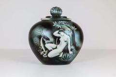 Gunnar Nylund Art Deco Unique Lidded Urn Flamb Gunnar Nylund R rstrand Sweden - 2451834