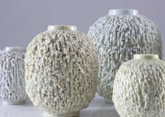 Gunnar Nylund Collection of 8 Chamotte Hedgehog Vases by Gunnar Nylund for R rstrand Sweden - 1384469