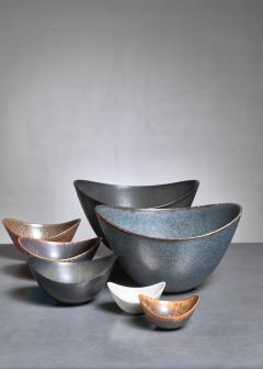 Gunnar Nylund Collection of seven Gunnar Nylund ceramic bowls for R rstrand Sweden 1950s - 944283