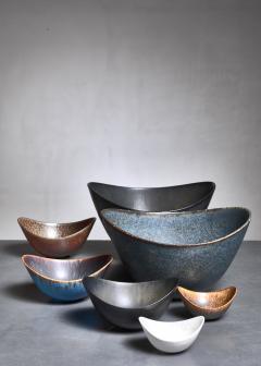 Gunnar Nylund Collection of seven Gunnar Nylund ceramic bowls for R rstrand Sweden 1950s - 944284