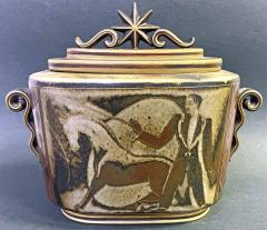 Gunnar Nylund Covered Vase Circus Scenes Gunnar Nylund for Rorstrand  - 4443952