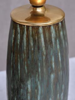 Gunnar Nylund Gunnar Nylund Rubus Green Ceramic Table Lamp R rstrand Sweden 1965 - 3976967