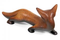 Gunnar Nylund Gunnar Nylund Signed Brown Stoneware Fox for Rorstrand - 1095223