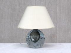 Gunnar Nylund Gunnar Nylund Table Lamp in Bubble Glass Silk Str mbergshyttan Sweden 1960s - 4504420