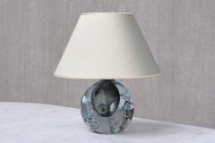 Gunnar Nylund Gunnar Nylund Table Lamp in Bubble Glass Silk Str mbergshyttan Sweden 1960s - 4504425