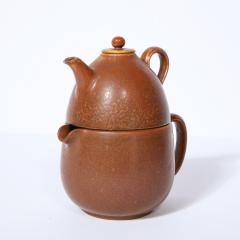 Gunnar Nylund Mid Century Modern Double Ceramic Teapot by Gunnar Nylund for R rstrand - 2143775