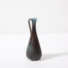 Gunnar Nylund Mid Century Sky Blue Copper Pitcher Vase by Gunnar Nylund for R rstrand - 3752324