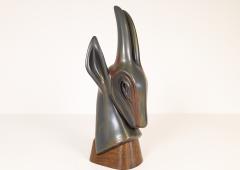 Gunnar Nylund Midcentury Large Antelope Sculpture R rstrand Gunnar Nylund Sweden 1940s - 2369375