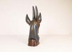 Gunnar Nylund Midcentury Large Antelope Sculpture R rstrand Gunnar Nylund Sweden 1940s - 2369376