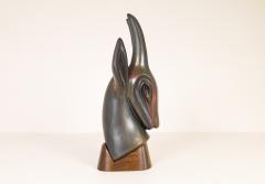 Gunnar Nylund Midcentury Large Antelope Sculpture R rstrand Gunnar Nylund Sweden 1940s - 2369378