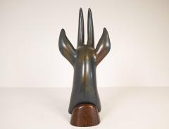 Gunnar Nylund Midcentury Large Antelope Sculpture R rstrand Gunnar Nylund Sweden 1940s - 2369381